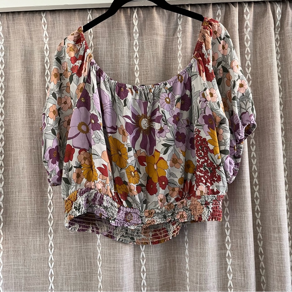 Petal & Pup Hart Blouse -Flower Women's Top - Multicolor